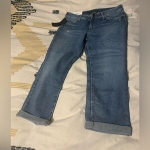 Silver Capri Mid Rise Curvy - Suki style